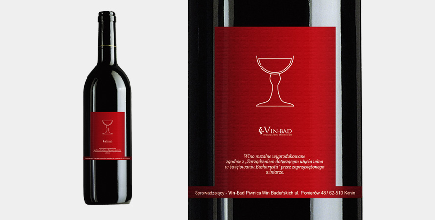 etykieta wino czerwone